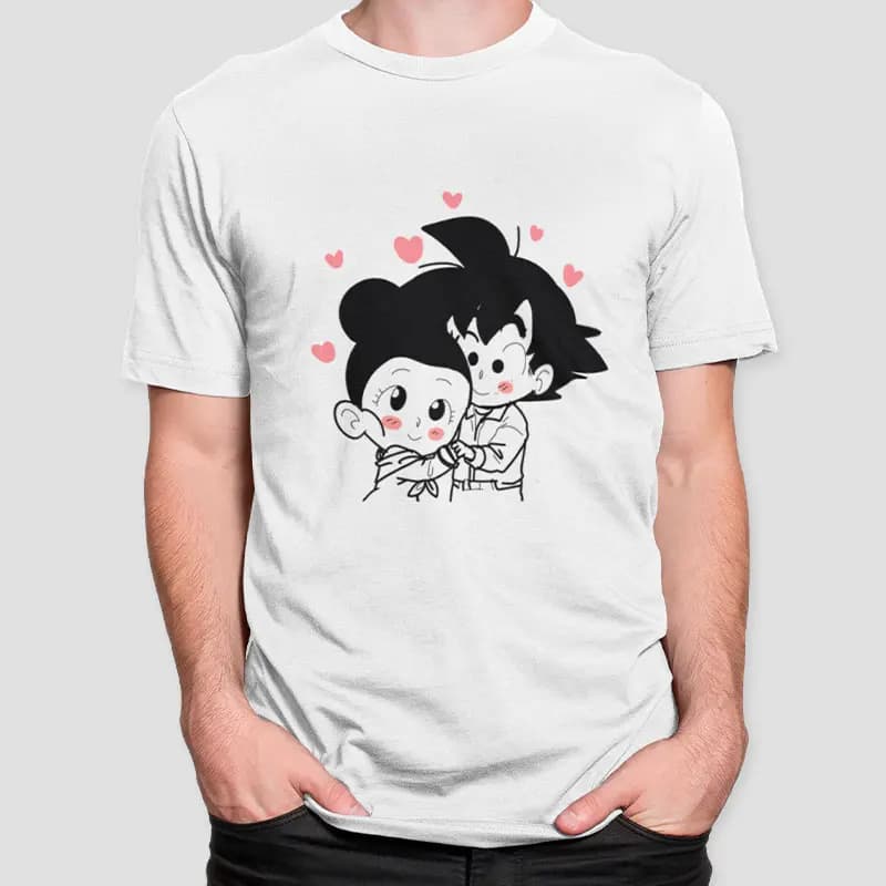 Polera Dragon Ball | Goku y Milk