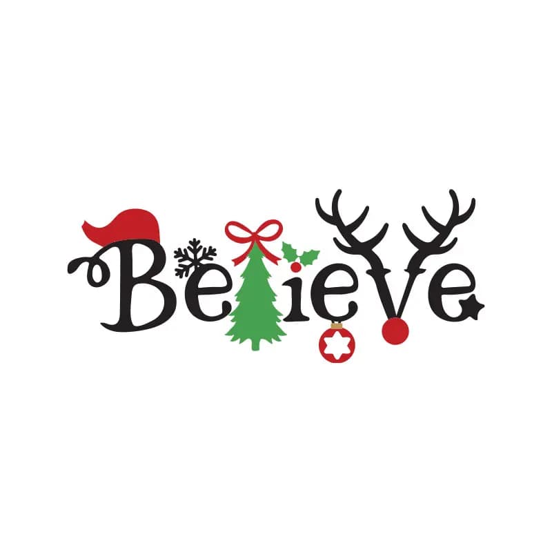 Polera Navidad Believe