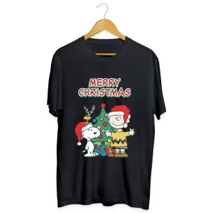 Polera Navideña Snoopy Merry Christmas