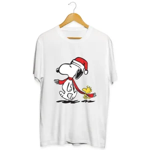 Polera Snoopy Peanuts Navidad Santa