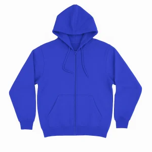 poleron con cierre azul rey